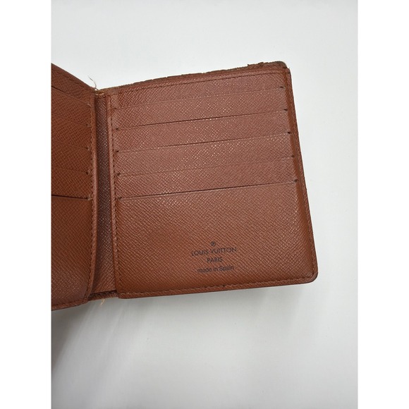 Louis Vuitton Monogram Bifold Wallet Men Brown Canvas Leather - Picture 3 of 11